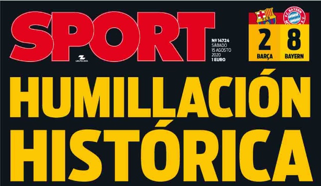 Portadas Diarios Deportivos Sábado 15/08/2020 Portadas Diarios Deportivos Sábado 15/08/2020