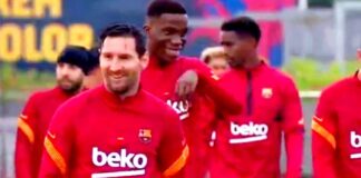 Messi ya es feliz entrenando en grupo