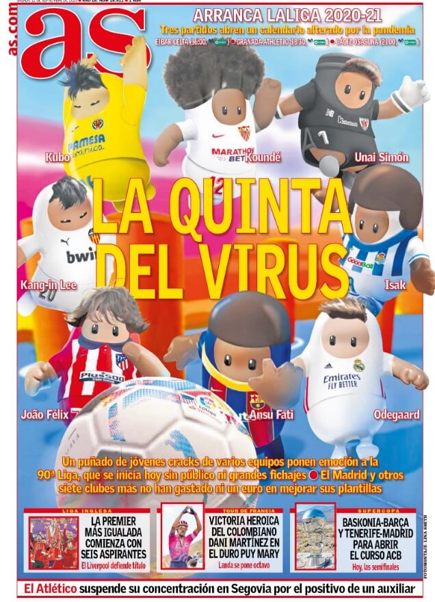 Portadas Diarios Deportivos Sábado 12/09/2020