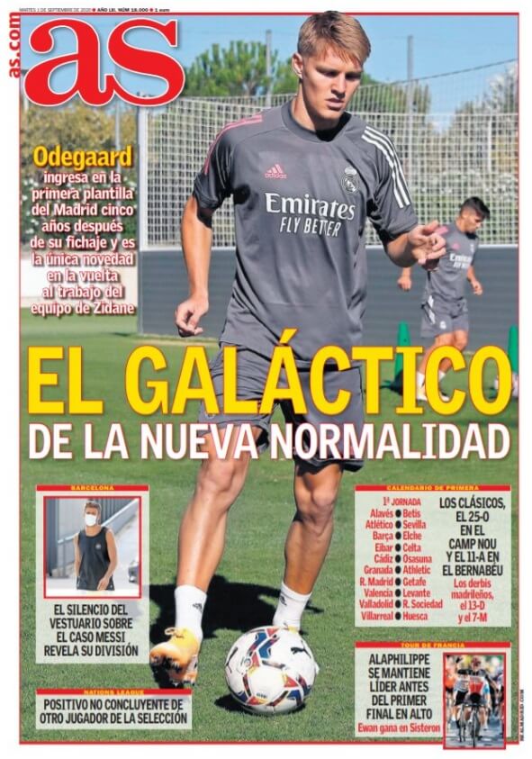 Portadas Diarios Deportivos Martes 1/09/2020