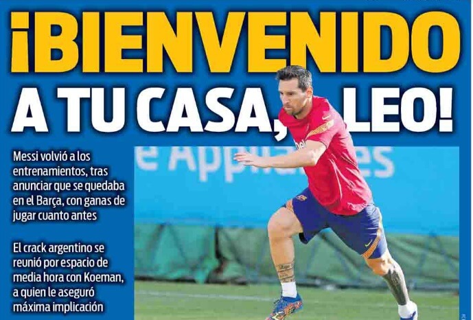 Portadas Diarios Deportivos Martes 8/09/2020 Portadas Diarios Deportivos Martes 8/09/2020
