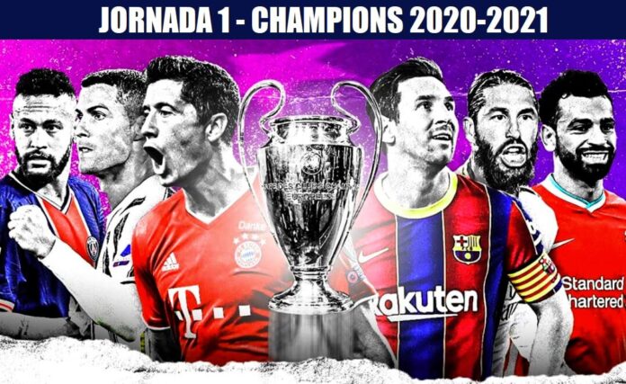 Partidos Jornada 1 Champions League 2020-21 Partidos Jornada 1 Champions League 2020-21
