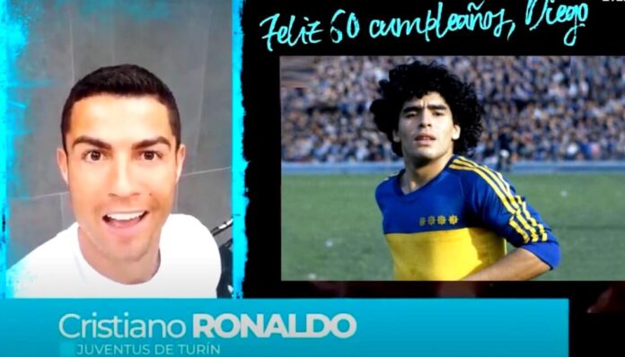 Cristiano saluda a Maradona por su Cumpleaños Cristiano saluda a Maradona por su Cumpleaños