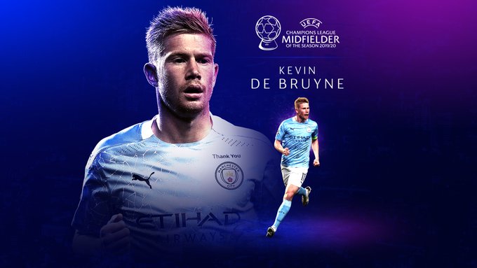 Kevin De Bruyne Mejor Centrocampista del 2019-2020 Kevin De Bruyne Mejor Centrocampista del 2019-2020