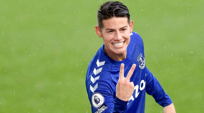 James brilla en el Everton 4-2 Brighton