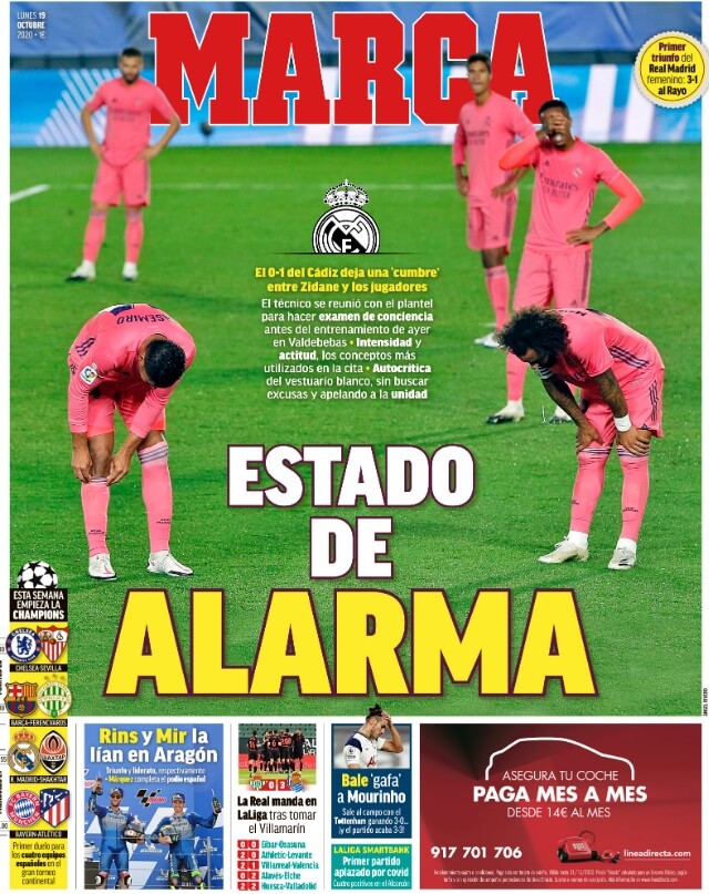 Portadas Diarios Deportivos Lunes 19/10/2020 Portadas Diarios Deportivos Lunes 19/10/2020