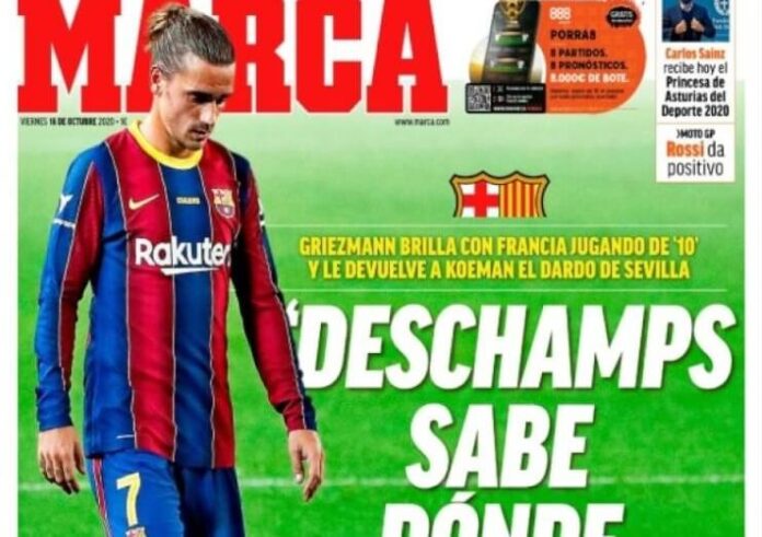 Portadas Diarios Deportivos Viernes 16/10/2020