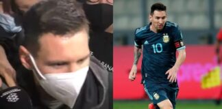 Messi enfadado tras llegar a Barcelona Messi enfadado tras llegar a Barcelona