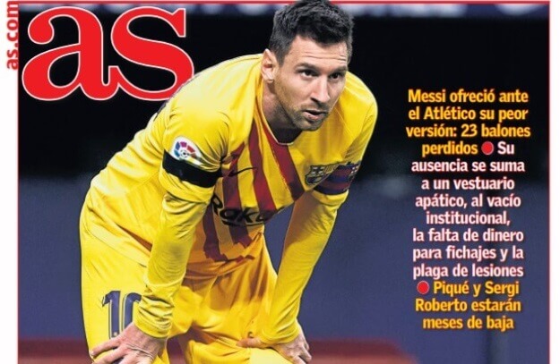 Portadas Diarios Deportivos Lunes 23/11/2020 Portadas Diarios Deportivos Lunes 23/11/2020