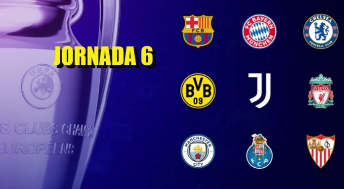 Partidos Jornada 6 Champions League 2020-21 Partidos Jornada 6 Champions League 2020-21