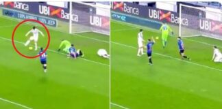 Morata falla un gol cantado al intentar un taconazo Morata falla un gol cantado al intentar un taconazo