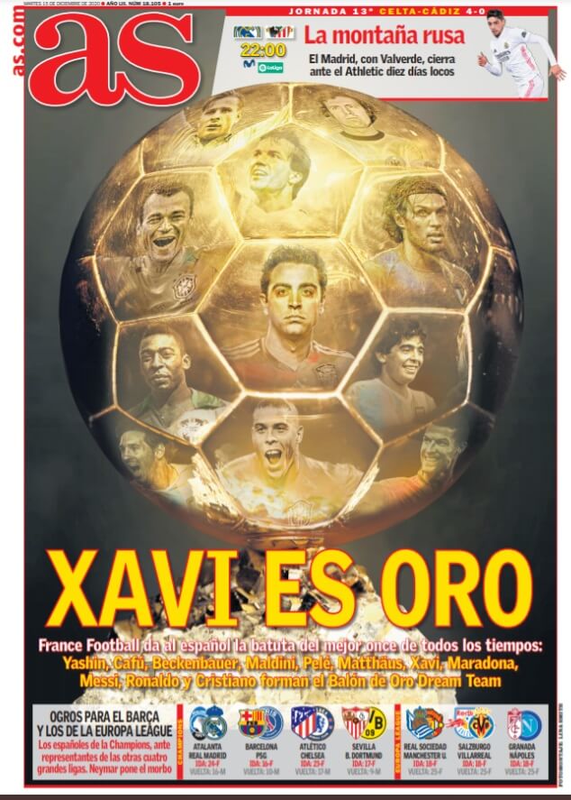 Portadas Diarios Deportivos Martes 15/12/2020