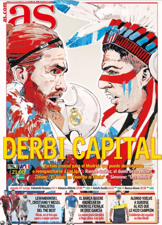 Portadas Diarios Deportivos Sábado 12/12/2020