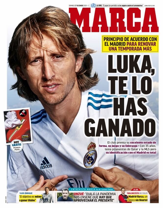 Portadas Diarios Deportivos Domingo 27/12/2020 Portadas Diarios Deportivos Domingo 27/12/2020
