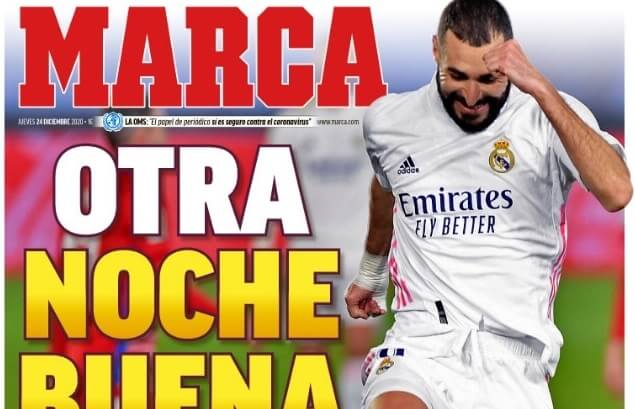 Portadas Diarios Deportivos Jueves 24/12/2020 Portadas Diarios Deportivos Jueves 24/12/2020