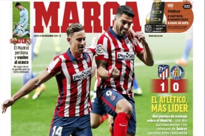 Portadas Diarios Deportivos Jueves 31/12/2020