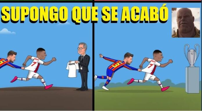 Memes Barcelona-PSG Champions 2021