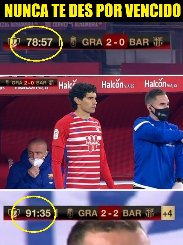 Memes Granada-Barcelona Copa del Rey 2021