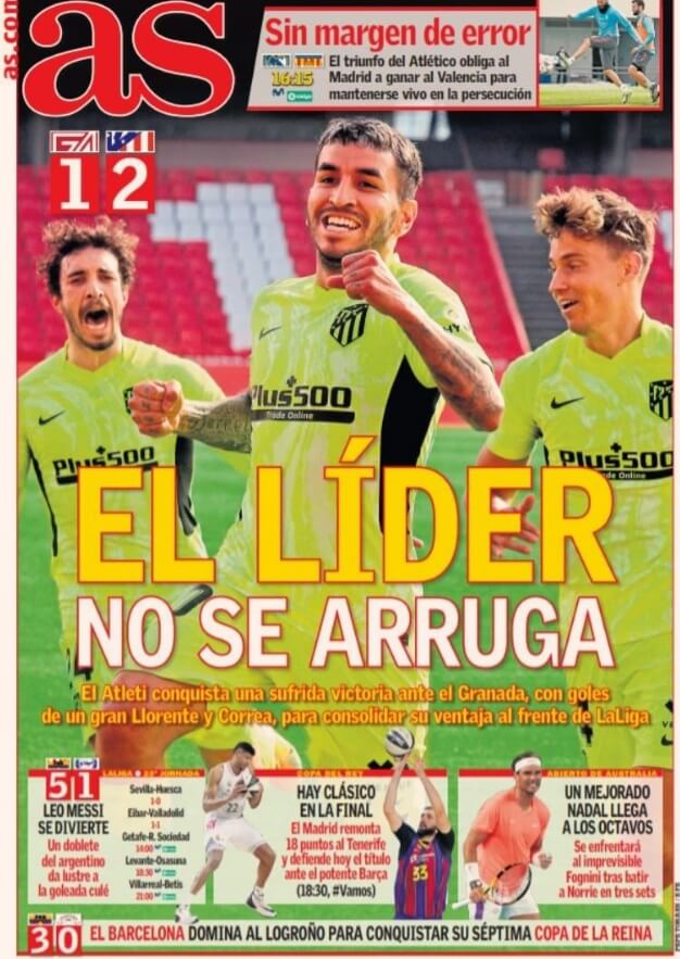 Portadas Diarios Deportivos Domingo 14/2/2021