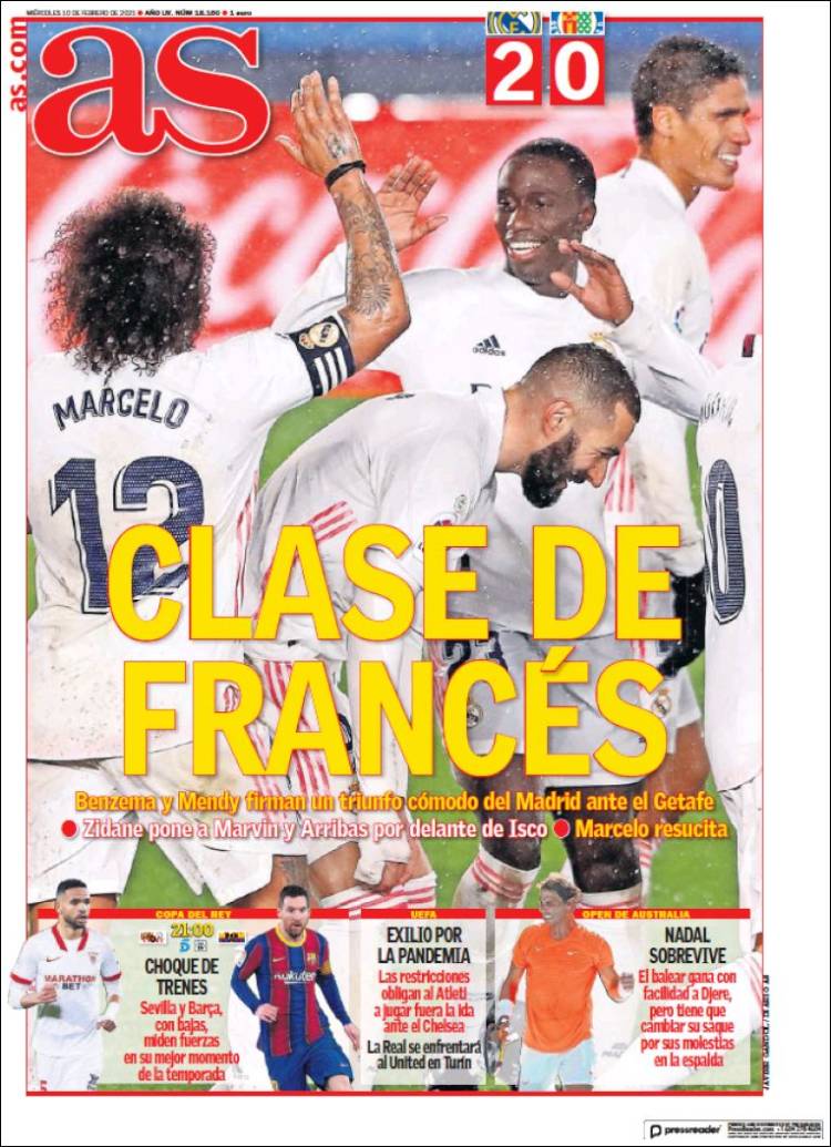 Portadas Diarios Deportivos Miércoles 10/2/2021