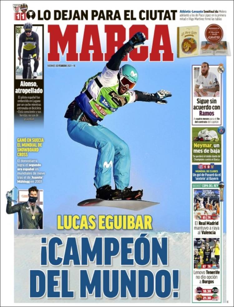 Portadas Diarios Deportivos Viernes 12/2/2021