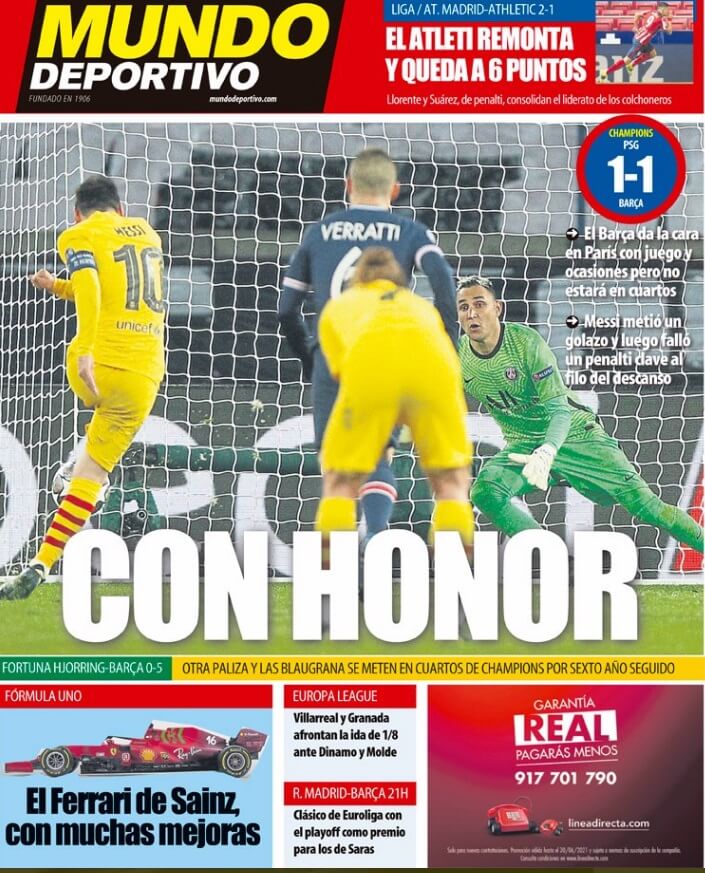 Portadas Diarios Deportivos Jueves 11/3/2021 Portadas Diarios Deportivos Jueves 11/3/2021