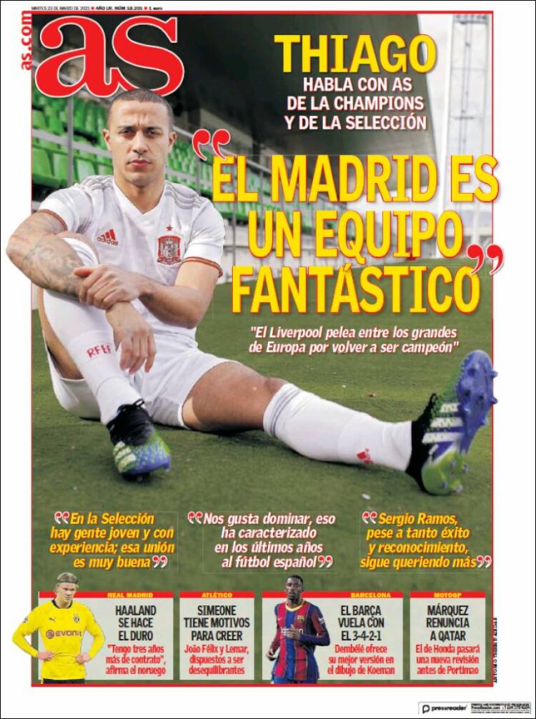 Portadas Diarios Deportivos Martes 23/3/2021