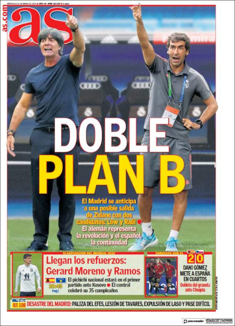 Portadas Diarios Deportivos Miércoles 31/3/2021 Portadas Diarios Deportivos Miércoles 31/3/2021