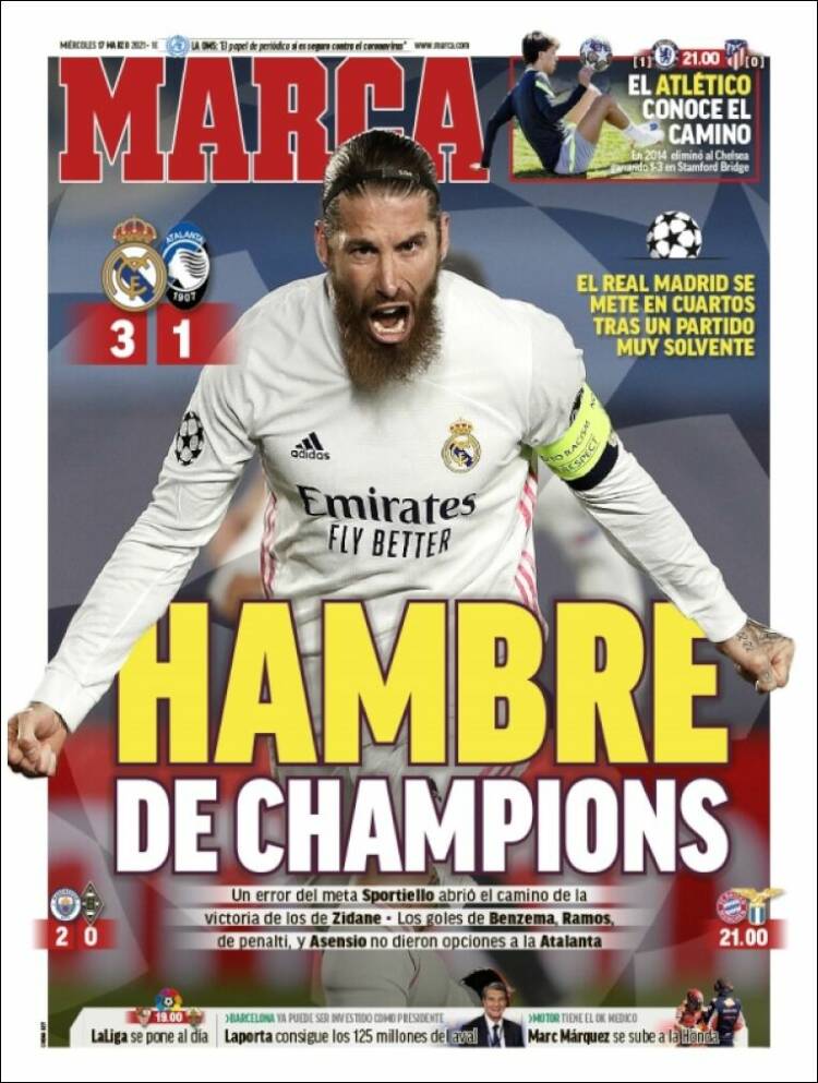 Portadas Diarios Deportivos Miércoles 17/3/2021 Portadas Diarios Deportivos Miércoles 17/3/2021