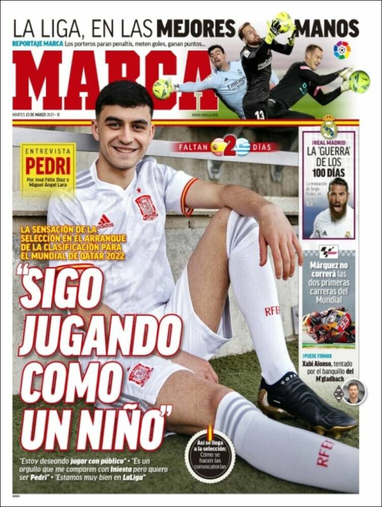 Portadas Diarios Deportivos Martes 23/3/2021 Portadas Diarios Deportivos Martes 23/3/2021