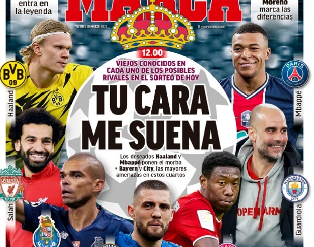 Portadas Diarios Deportivos Viernes 19/3/2021 Portadas Diarios Deportivos Viernes 19/3/2021