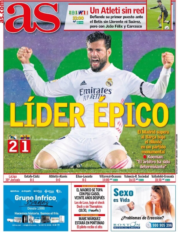 Portadas Diarios Deportivos Domingo 11/4/2021 Portadas Diarios Deportivos Domingo 11/4/2021