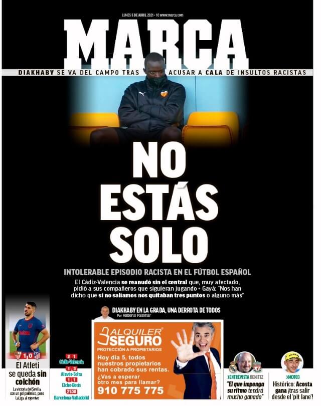 Portadas Diarios Deportivos Lunes 5/4/2021