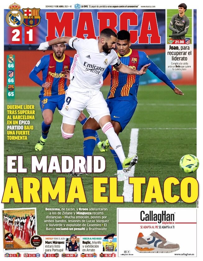 Portadas Diarios Deportivos Domingo 11/4/2021 Portadas Diarios Deportivos Domingo 11/4/2021