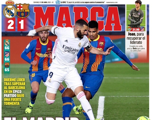 Portadas Diarios Deportivos Domingo 11/4/2021 Portadas Diarios Deportivos Domingo 11/4/2021