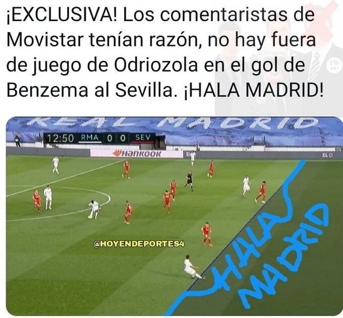 Memes Real Madrid-Sevilla 2021