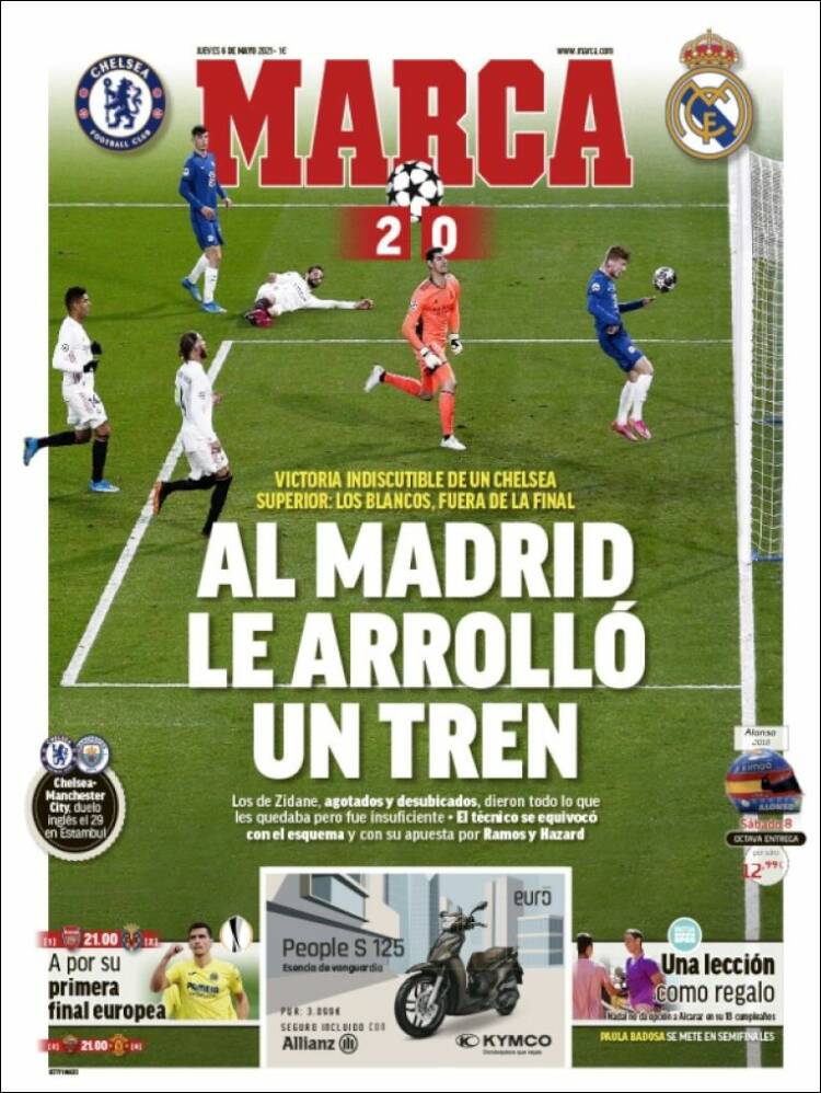 Portadas Diarios Deportivos Jueves 6/5/2021 Portadas Diarios Deportivos Jueves 6/5/2021