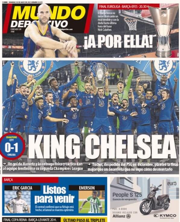 Portadas Diarios Deportivos Domingo 30/5/2021 Portadas Diarios Deportivos Domingo 30/5/2021