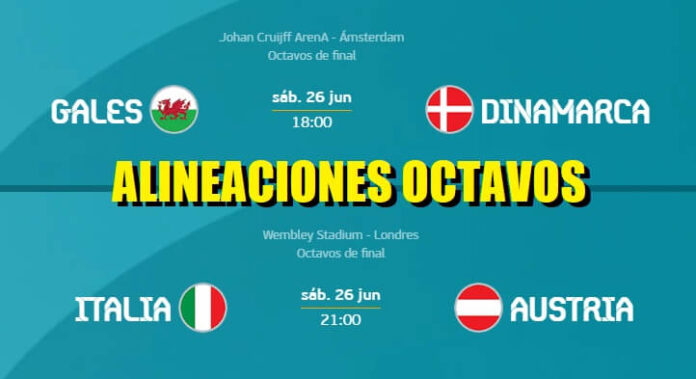 Alineaciones Octavos Eurocopa 2021 Alineaciones Octavos Eurocopa 2021