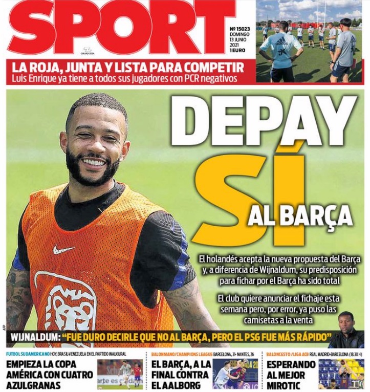 Portadas Diarios Deportivos Domingo 13/6/2021 Portadas Diarios Deportivos Domingo 13/6/2021