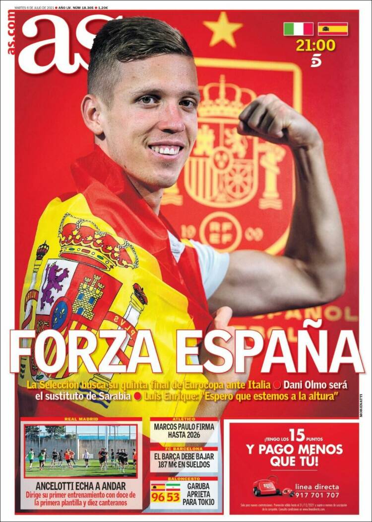 Portadas Diarios Deportivos Martes 6/7/2021 Portadas Diarios Deportivos Martes 6/7/2021