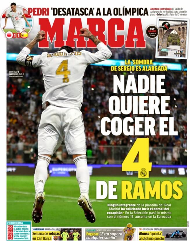 Portadas Diarios Deportivos Domingo 18/7/2021 Portadas Diarios Deportivos Domingo 18/7/2021