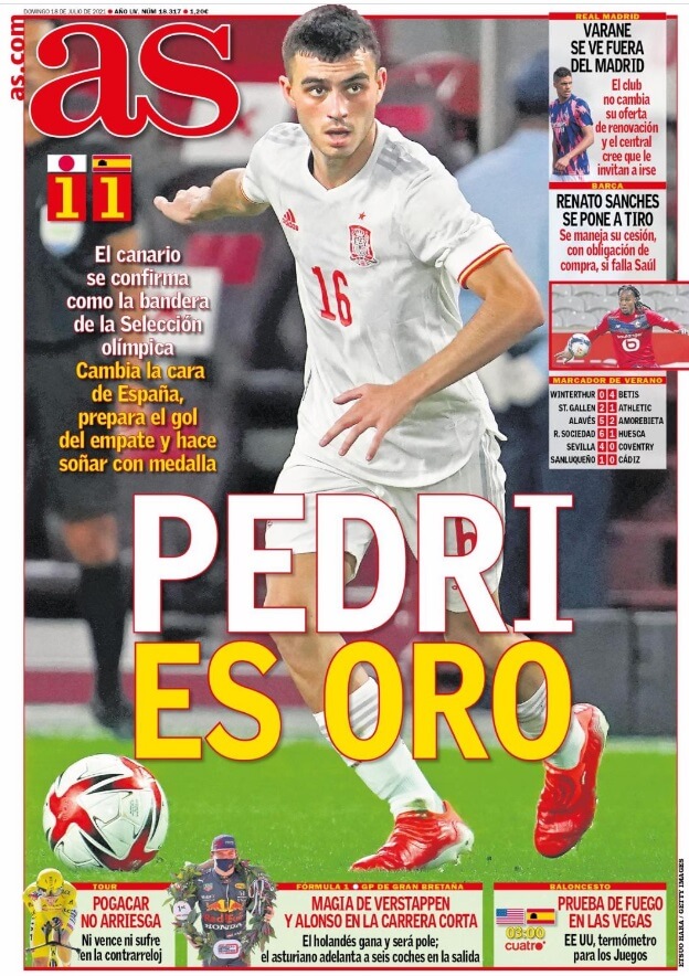 Portadas Diarios Deportivos Domingo 18/7/2021 Portadas Diarios Deportivos Domingo 18/7/2021