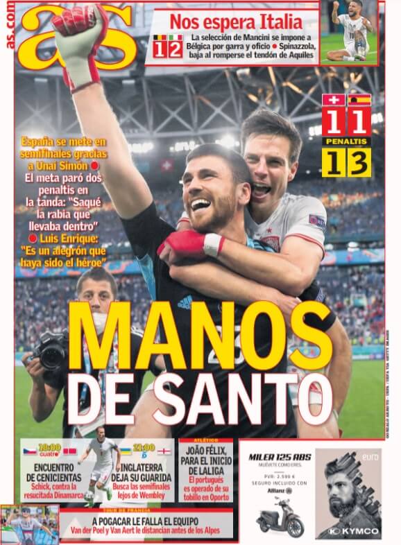 Portadas Diarios Deportivos Sábado 3/7/2021 Portadas Diarios Deportivos Sábado 3/7/2021
