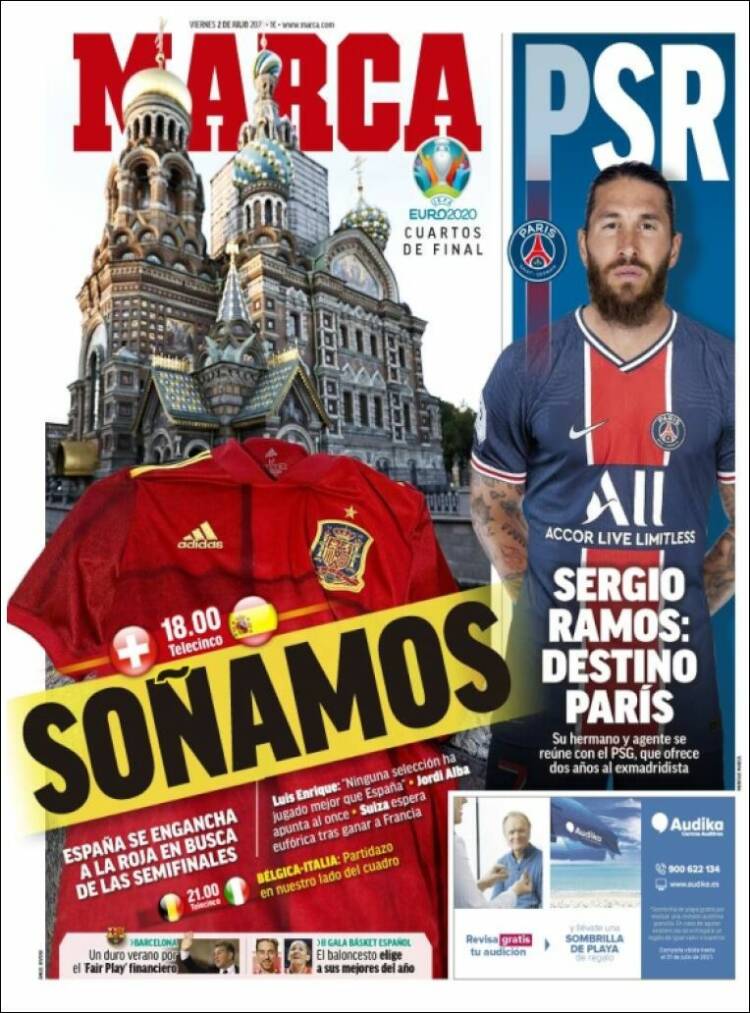 Portadas Diarios Deportivos Viernes 2/7/2021 Portadas Diarios Deportivos Viernes 2/7/2021