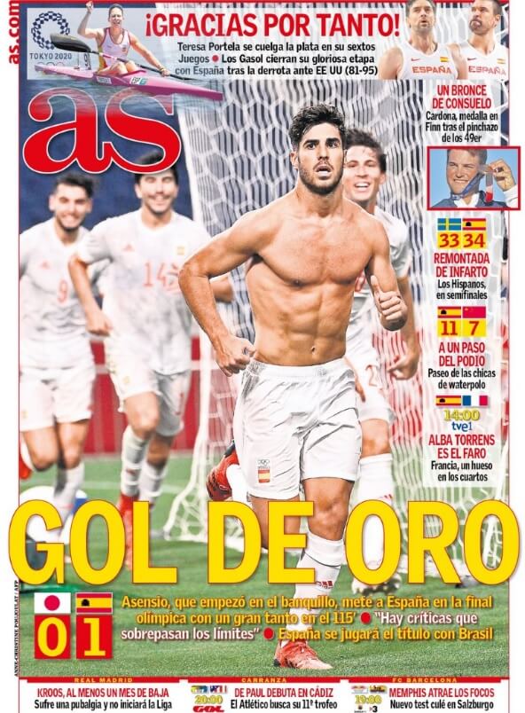 Portadas Diarios Deportivos Miércoles 4/8/2021 Portadas Diarios Deportivos Miércoles 4/8/2021