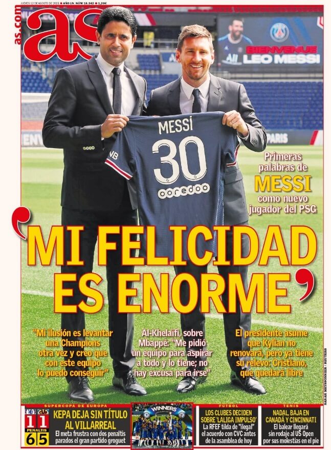 Portadas Diarios Deportivos Jueves 12/8/2021 Portadas Diarios Deportivos Jueves 12/8/2021