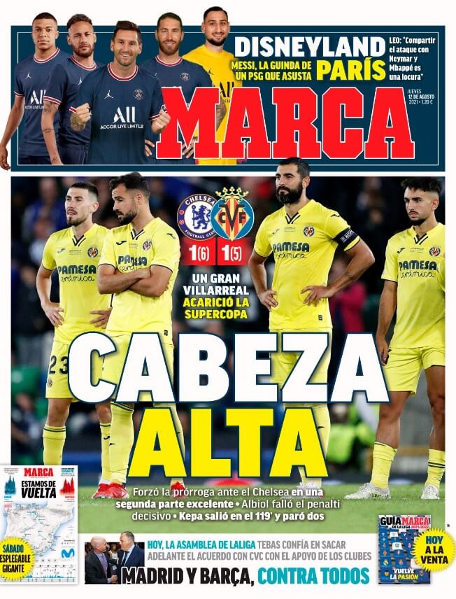 Portadas Diarios Deportivos Jueves 12/8/2021 Portadas Diarios Deportivos Jueves 12/8/2021