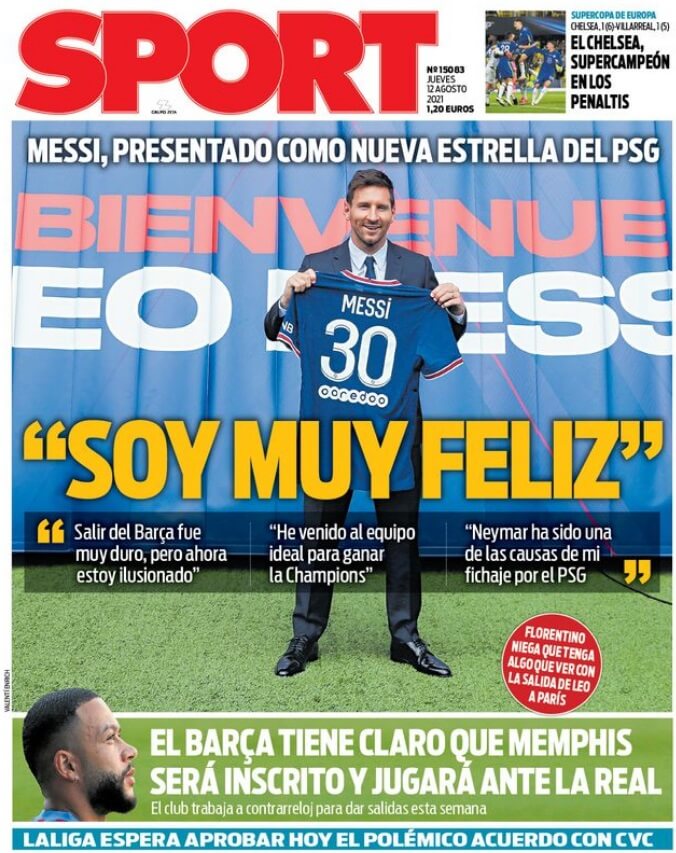 Portadas Diarios Deportivos Jueves 12/8/2021 Portadas Diarios Deportivos Jueves 12/8/2021
