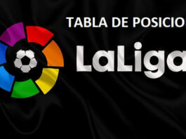 tabla de posiciones liga española